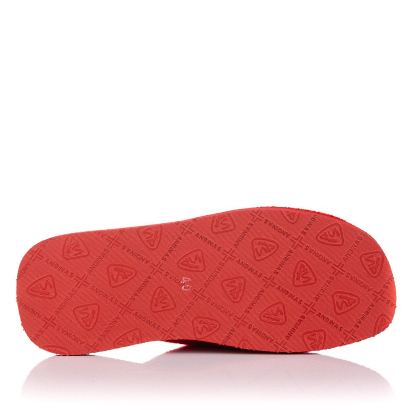 Zapatillas de casa Andinas 590-20 atco. Rojo
