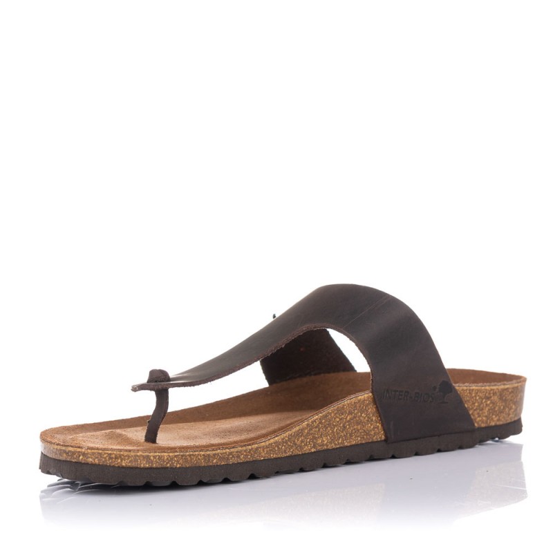 SANDALIAS PLANAS INTERBIOS 9510 Marrón