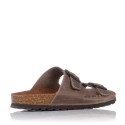 SANDALIAS PLANAS INTERBIOS 7206 Marrón