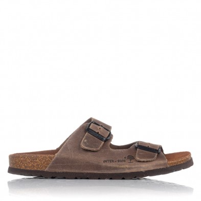 SANDALIAS PLANAS INTERBIOS 7206 Marrón