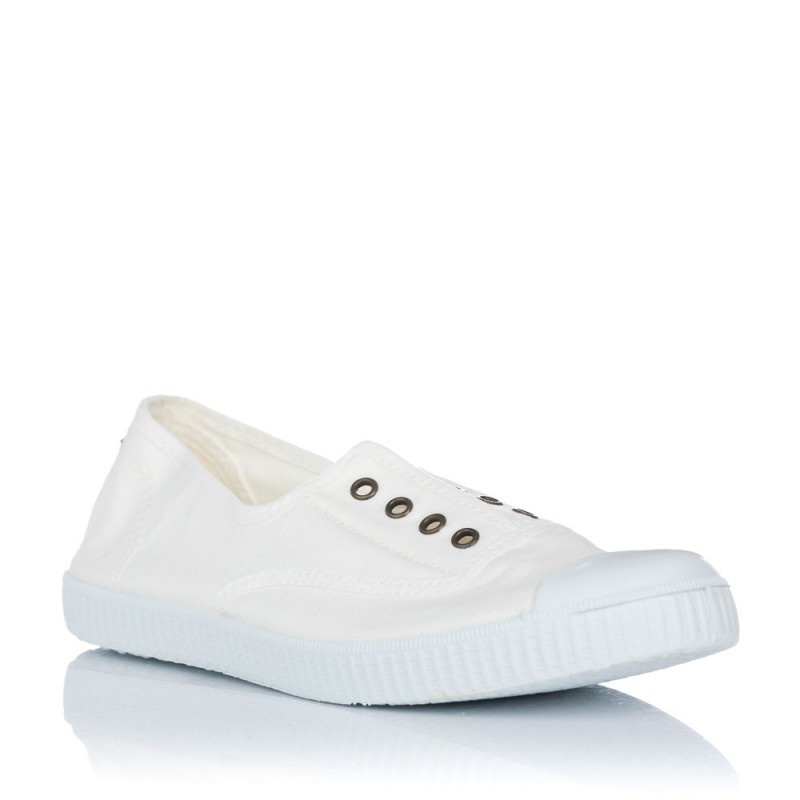Zapatillas de lona Victoria Inglesas 106623 blancas
