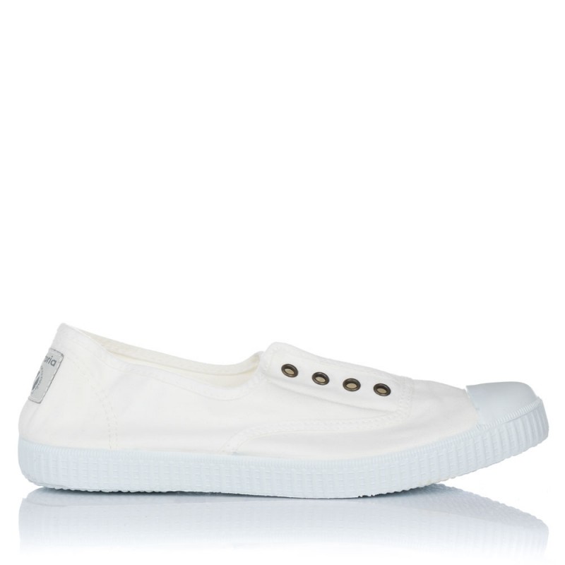 Zapatillas de lona Victoria Inglesas 106623 blancas