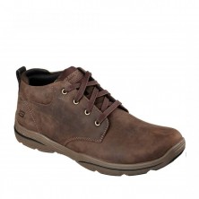 BOTINES PLANOS SKECHERS 64857 Marrón