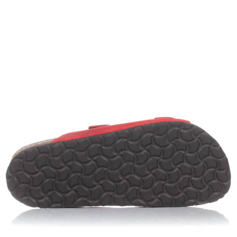 Sandalias planas Interbiios 7206 rojas