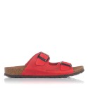 Sandalias planas Interbiios 7206 rojas