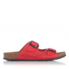 Sandalias planas Interbiios 7206 rojas