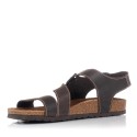 Sandalias planas Interbios 9557 marrones