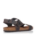 Sandalias planas Interbios 9557 marrones