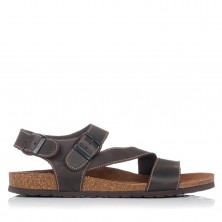 Sandalias planas Interbios 9557 marrones