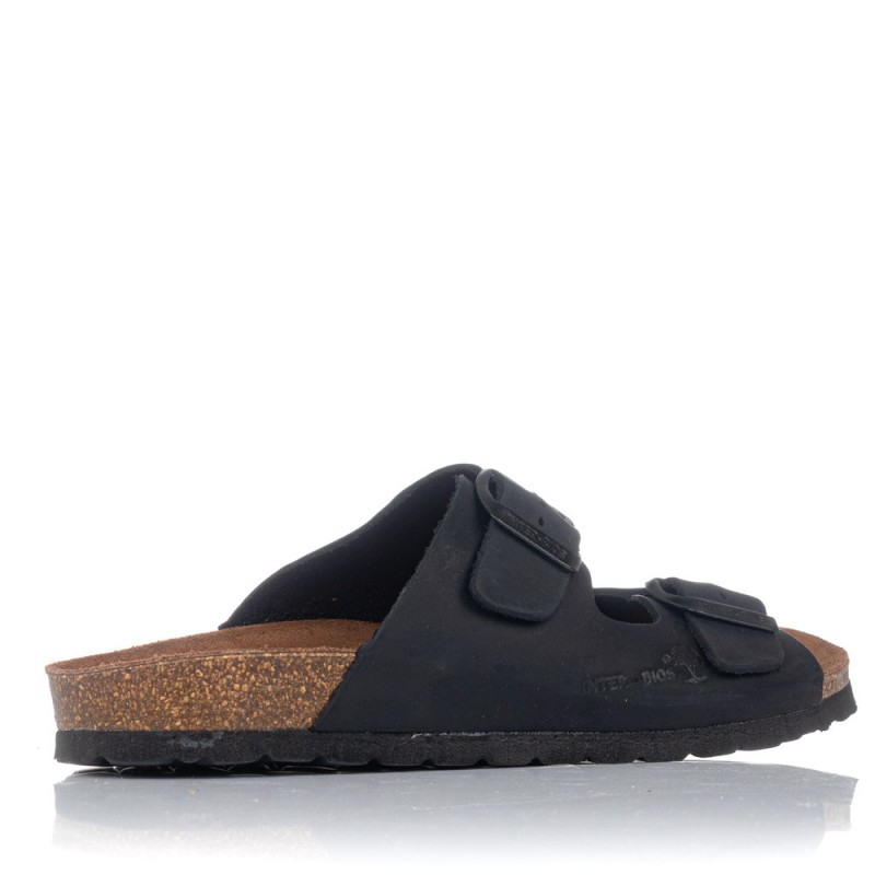 Sandalias planas Interbios 7206 negras