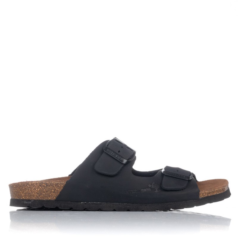Sandalias planas Interbios 7206 negras