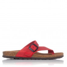 Sandalias planas Interbios 7119 rojas