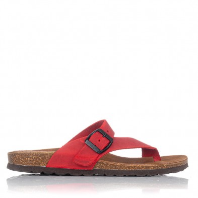 Sandalias planas Interbios 7119 rojas