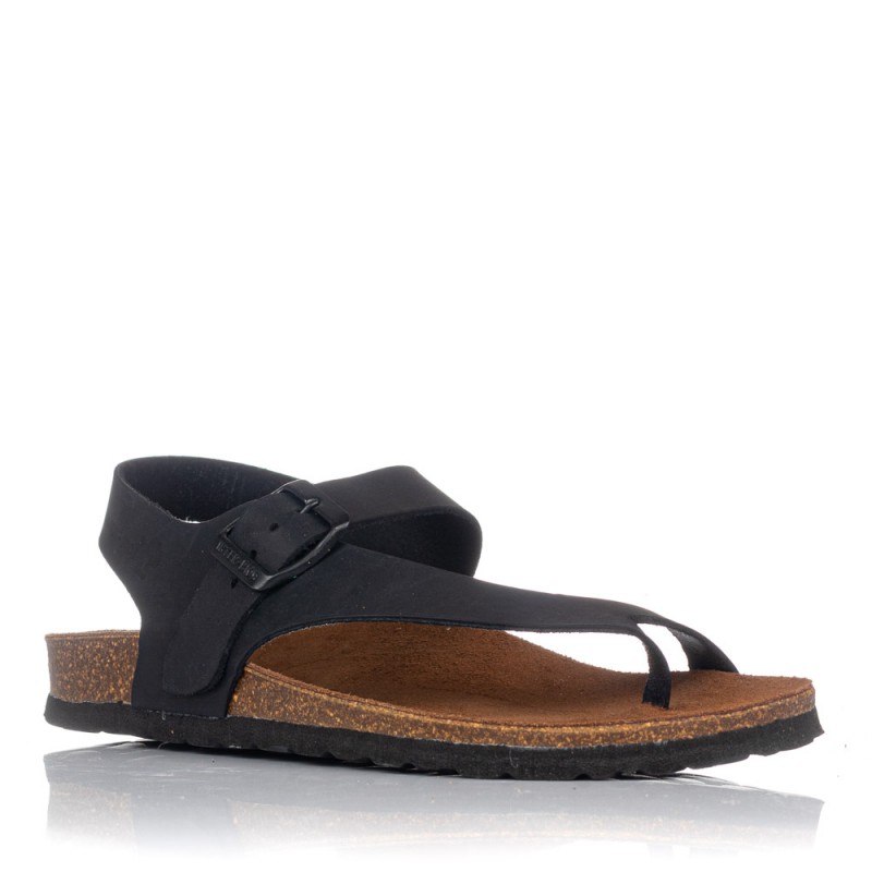 Sandalias planas Interbios 7162 negras
