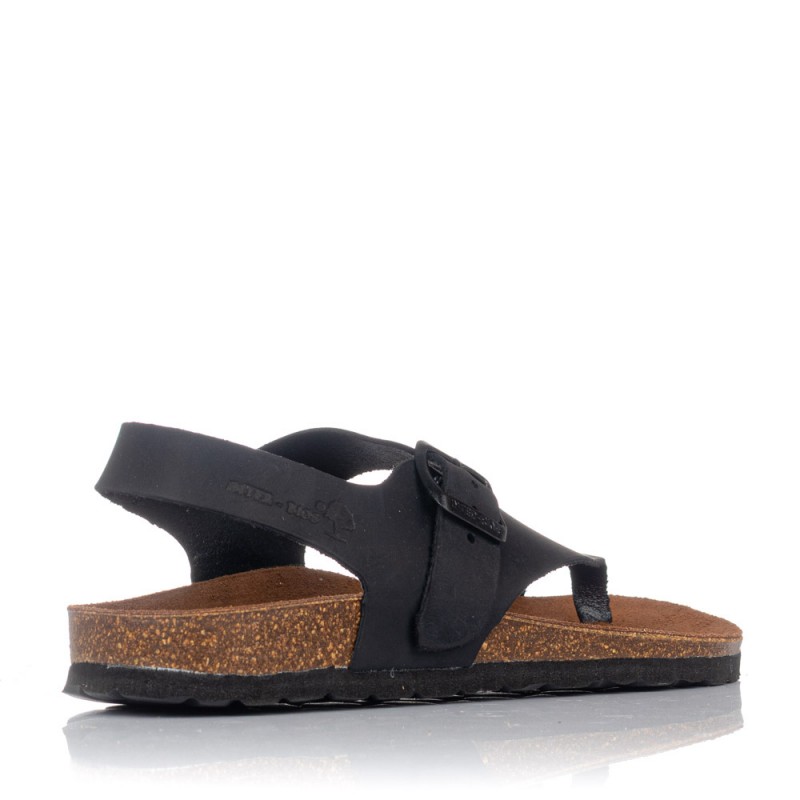 Sandalias planas Interbios 7162 negras