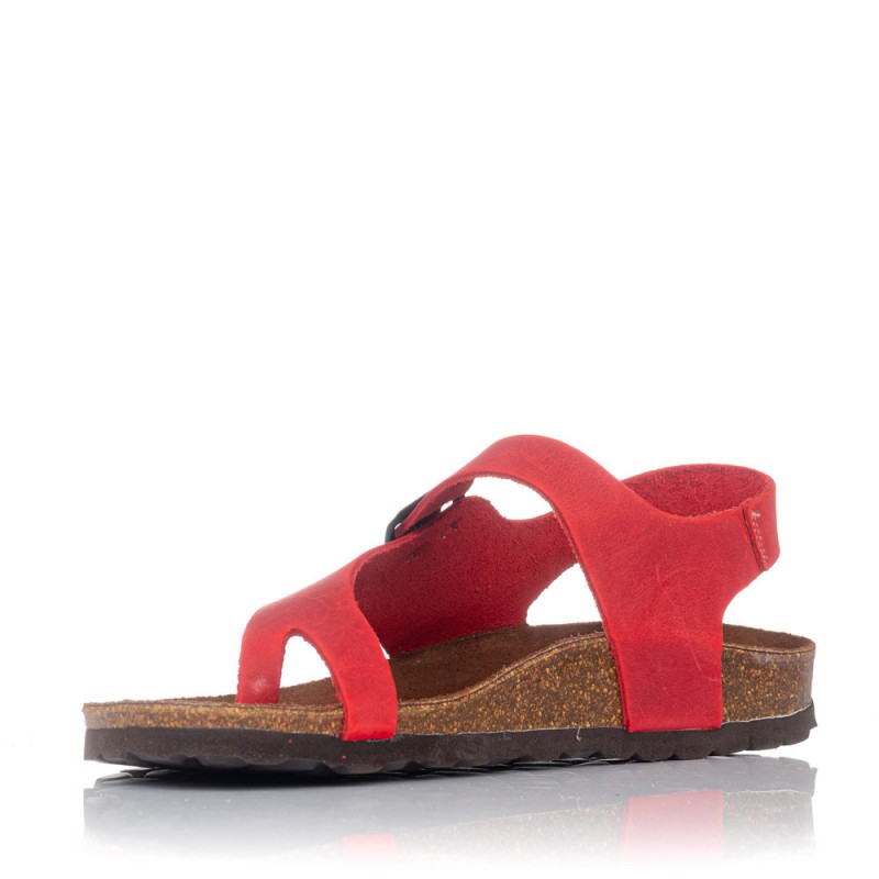 Sandalias planas Interbios 7162 rojas