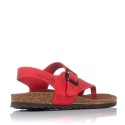 Sandalias planas Interbios 7162 rojas