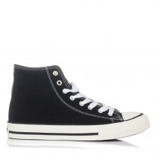 Zapatillas de lona Victoria Basket Tribu 106500 negras