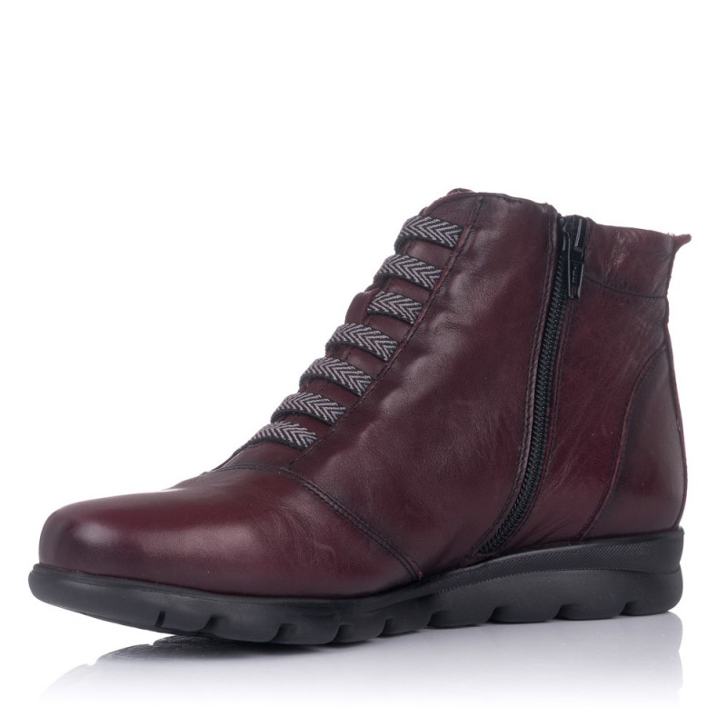 Botines planos Fluchos 356 burdeos