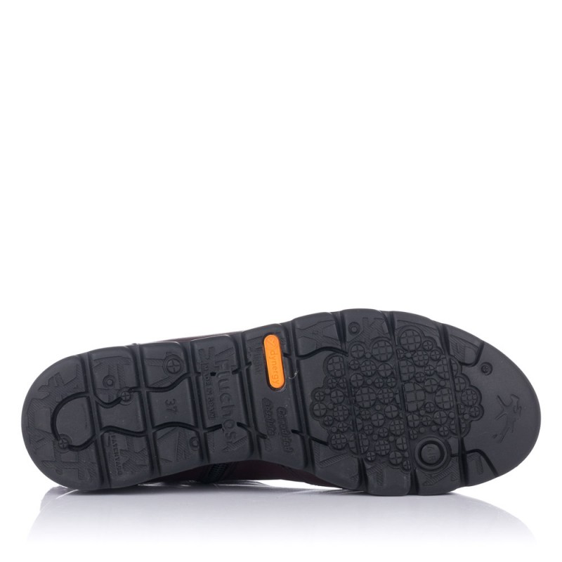 Botines planos Fluchos 356 burdeos