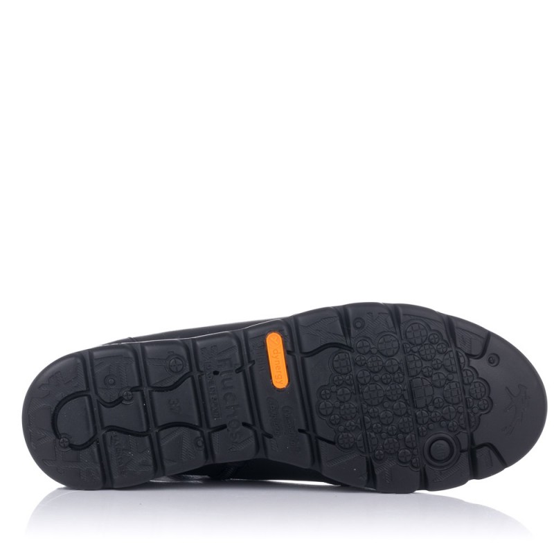 Botines planos Fluchos 356 negros 