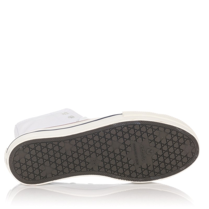 Zapatillas de lona blancas Victoria 61101