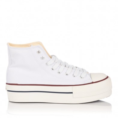 Zapatillas de lona blancas Victoria 61101