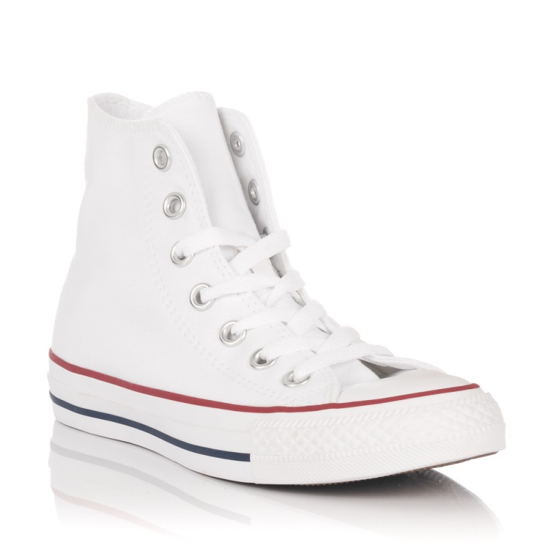 frente corona cáncer Zapatillas de lona tipo bota blancas Converse All Star Classic | Calzados  Zapp