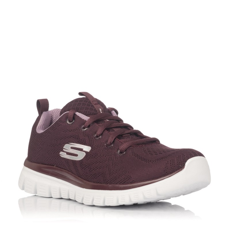 Sneakers Skechers Mujer Graceful Burdeos 12615