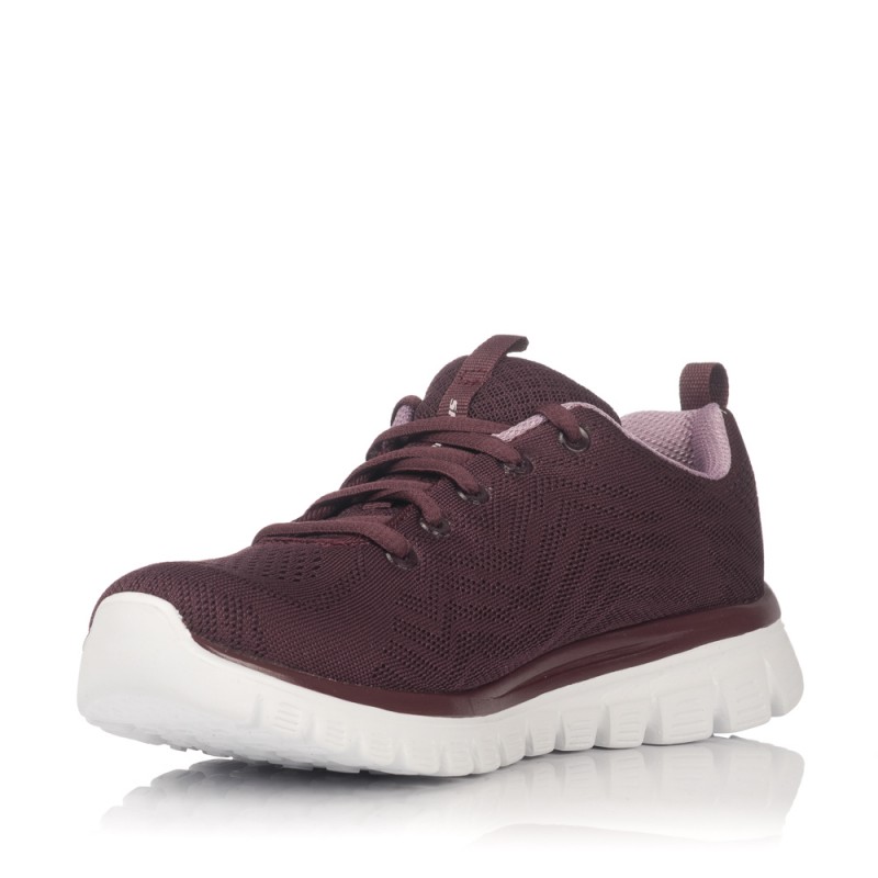 Sneakers Skechers Mujer Graceful Burdeos 12615