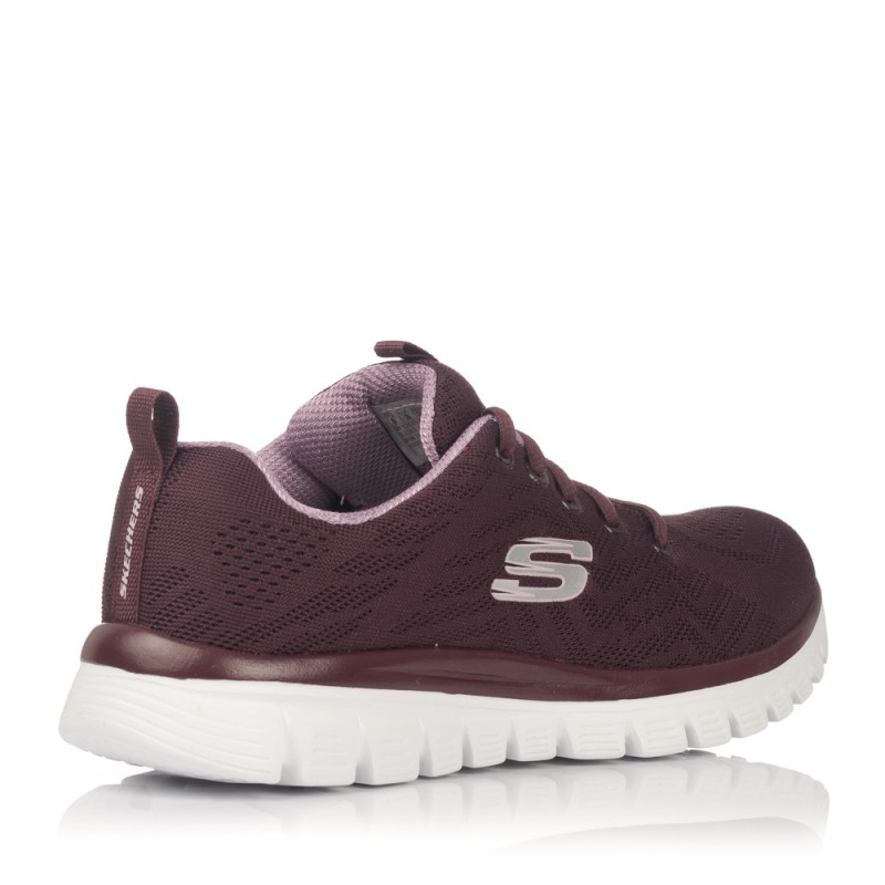 Sneakers Skechers Mujer Graceful Burdeos 12615