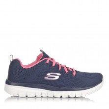 Zapatillas Skechers Graceful 12615 Azul Marino Y Rosa