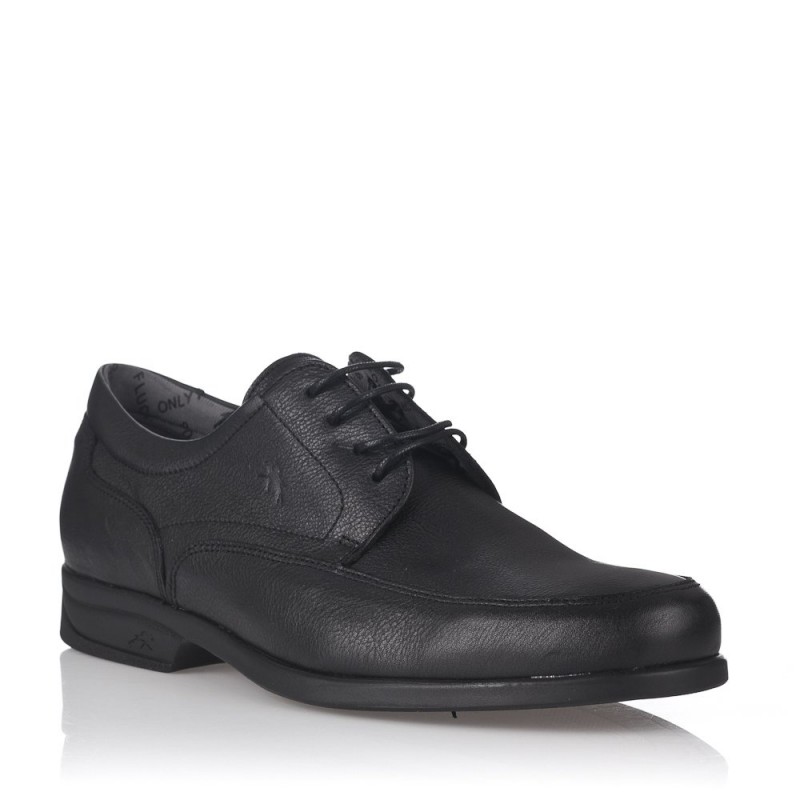 Zapatos De Sport Fluchos 8902 Negro Con Cordones