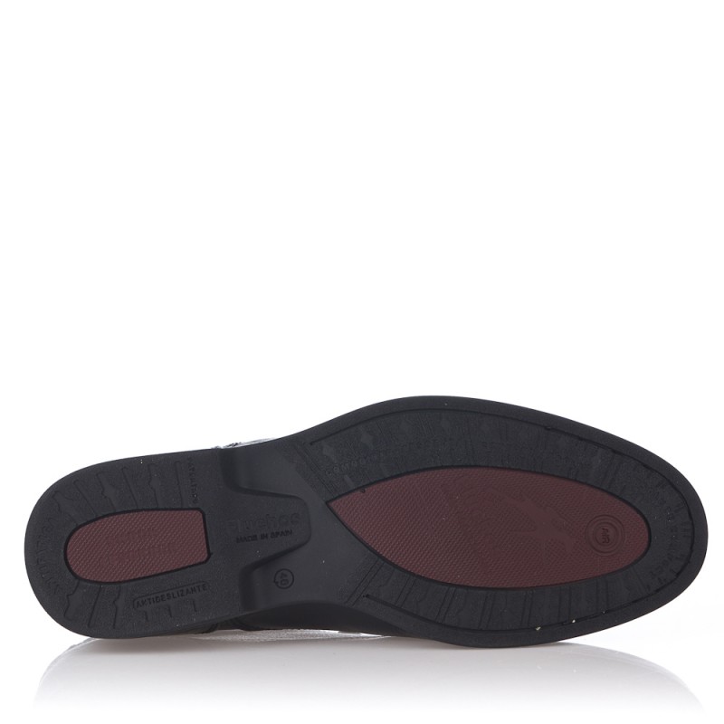 Zapatos De Sport Fluchos 8902 Negro Con Cordones