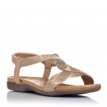Sandales Plates Femme Zapp 23572 Bronze