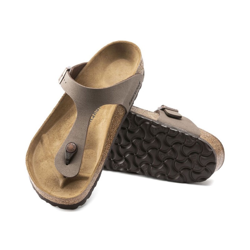 Sandalias Planas Mujer Birkenstock Gizeh Moka