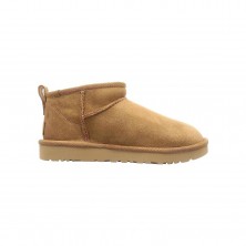 Botines Planos Mujer Ugg Classic Ultra Mini Camel