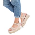 Sandalia de mujer REFRESH 170587 Beige