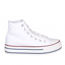 Canvas-Sneaker Damen Refresh 171902 Weiss