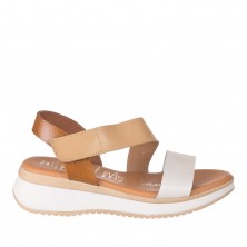 Sandali Bassi Donna Oh My Sandals 5403 Cuoio