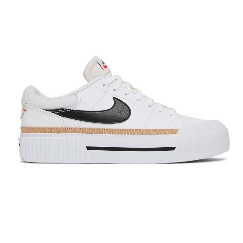 Sneakers Nike Dm7590 Court Mujer Blanco-negro