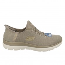 Sneakers Skechers Summits-cla Mujer Taupe