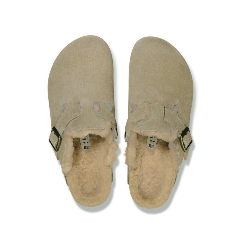 Zuecos Birkenstock Boston Mujer Taupe