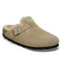 Zuecos Birkenstock Boston Mujer Taupe