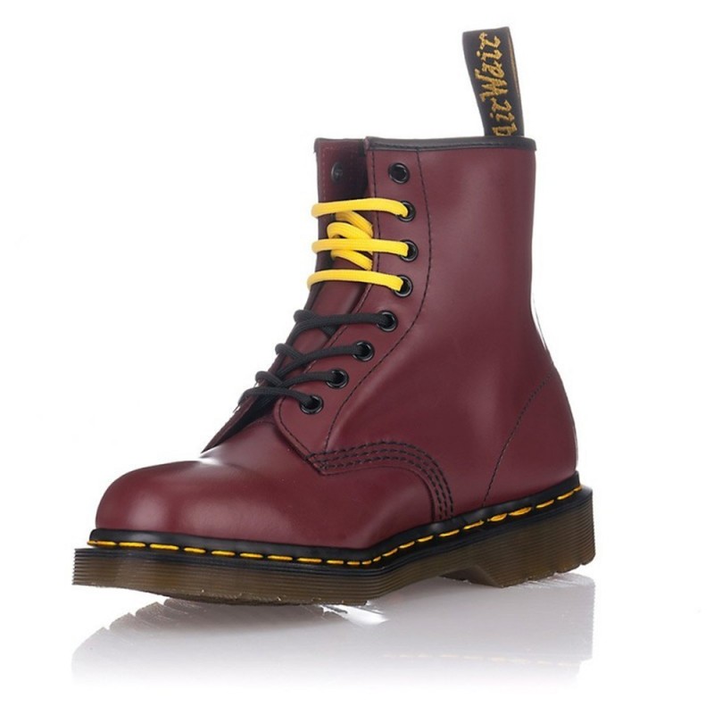 Botas Planas Dr. Martens 1460 Mujer Burdeos
