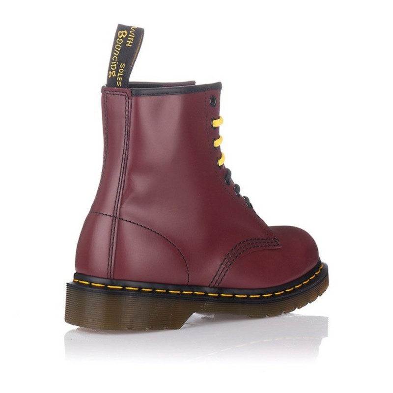 Botas Planas Dr. Martens 1460 Mujer Burdeos