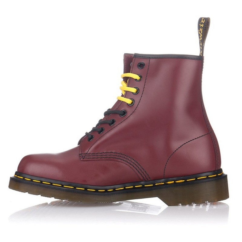 Botas Planas Dr. Martens 1460 Mujer Burdeos