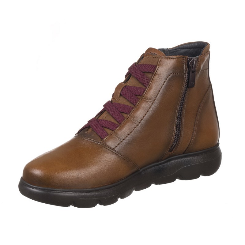 Botines Planos Fluchos F2026 Mujer Cuero