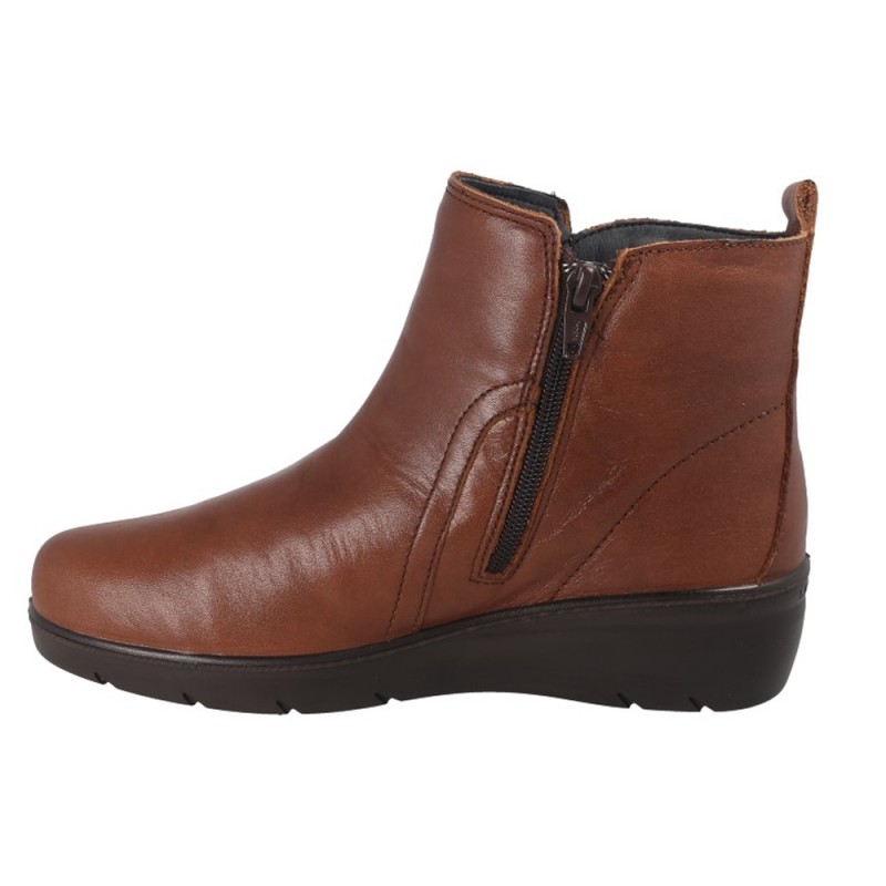 Botines Planos Laura Azaña 26811 Mujer Cuero