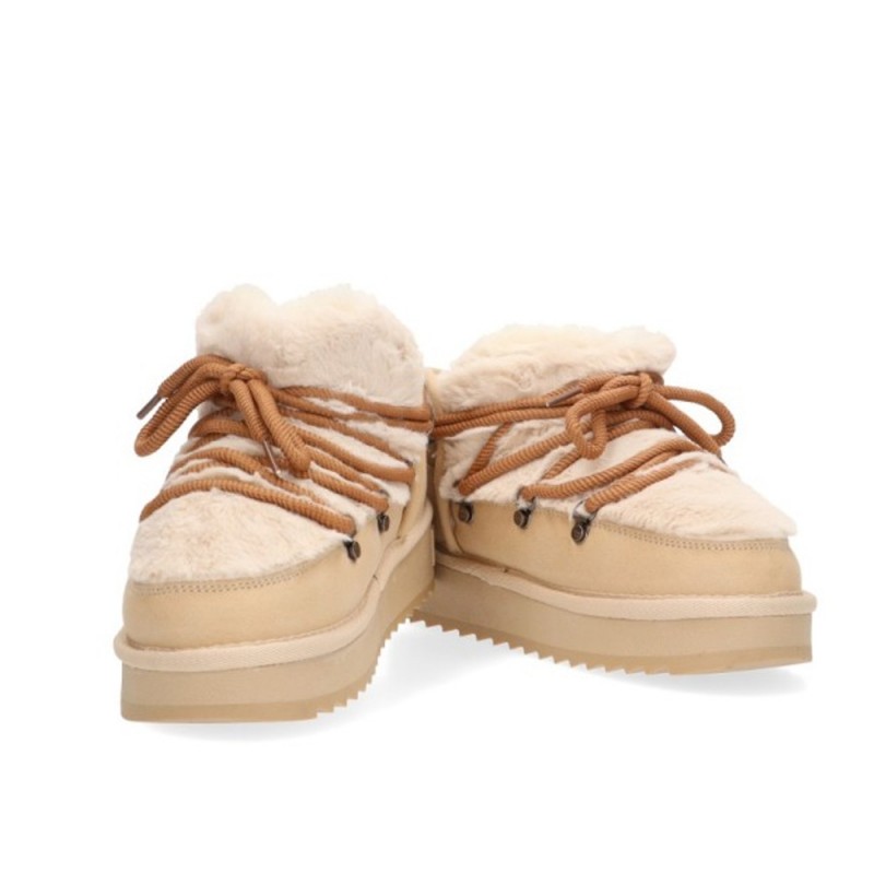 Botines Planos D.franklin Dfsh370011 Mujer Beig